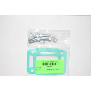 RISER HARDWARE KIT FOR CENTER RISER MANIFOLD 350 AND 351 INCLUDES GASKET, BOLTS, AND LOCK WASHERS.