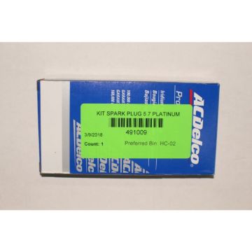 SET OF 8 IRIDIUM ELECTRODE SPARK PLUGS FOR SMALL BLOCK CHEVROLET ENGINES WITH VORTEC HEADS AND CATALIZED EXHAUST